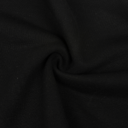 Ткань Футер 3-х нитка, Петля, цвет Черный (на отрез)  в Шатуре