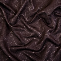 Ткань Блэкаут для штор &quot;Ледовое тиснение цвет Темно-Коричневый&quot; (на отрез)  в Шатуре