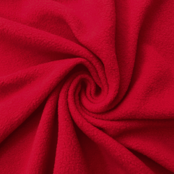 Флис Односторонний 130 гр/м2, цвет Красный (на отрез)  в Шатуре