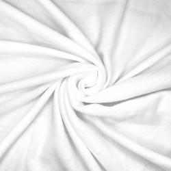 Флис Односторонний 130 гр/м2, цвет Белый (на отрез)  в Шатуре