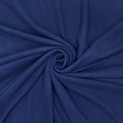 Флис Односторонний 130 гр/м2, цвет Темно-синий (на отрез)  в Шатуре