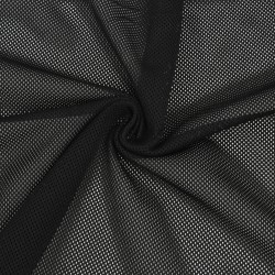 Трикотажная Сетка 75 г/м2, цвет Черный (на отрез)  в Шатуре