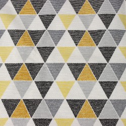 Интерьерная ткань Дак (DUCK), принт &quot;Малые Треугольники&quot; (на отрез)  в Шатуре