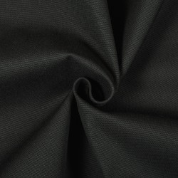 Ткань смесовая Канвас 35/65, цвет Черный (на отрез)  в Шатуре