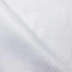 Ткань Оксфорд 300D PU Рип-Стоп СОТЫ, цвет Белый (на отрез)  в Шатуре