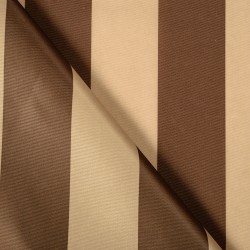 Ткань Оксфорд 300D PU, Бежево-Коричневая полоска (на отрез)  в Шатуре