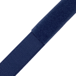 Контактная лента 25мм цвет Тёмно-Синий (Велькро-липучка), на отрез  в Шатуре