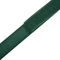 Контактная лента 25мм цвет Зелёный (велькро-липучка, на отрез)  в Шатуре