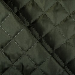 Стеганая подкладочная ткань с синтепоном (100гр/м2), цвет Хаки (на отрез)  в Шатуре
