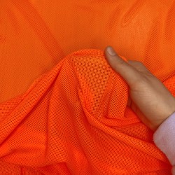 Трикотажная Сетка 75 г/м2, цвет Оранжевый (на отрез)  в Шатуре