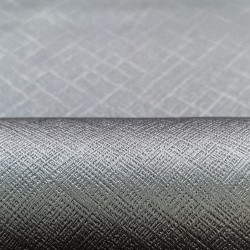 Ткань Блэкаут для штор светозатемняющая 100% &quot;Орнамент Серый&quot; (на отрез)  в Шатуре