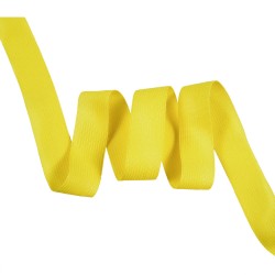 Окантовочная лента-бейка, цвет Жёлтый 22мм (на отрез)  в Шатуре